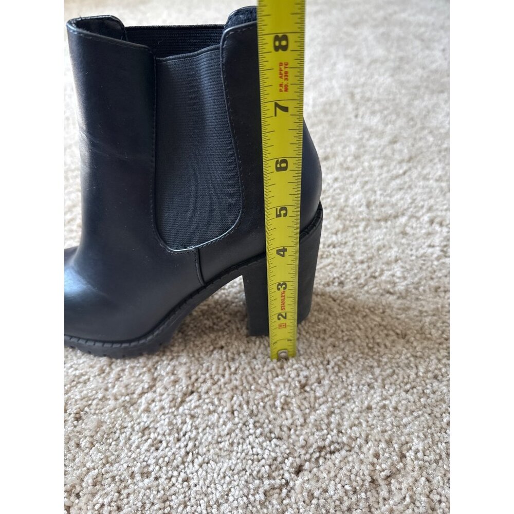 SODA High Platform Size 7 Womens Block Boots Goth Witchy Baddie Edgy Ankle - Picture 7 of 7